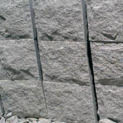 Granite Kerbstone Pineapple Split Surface Light Grey Natural Granite Stone