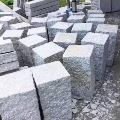 Granite Kerbstone Pineapple Split Surface Light Grey Natural Granite Stone