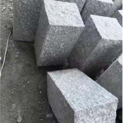 Granite Kerbstone Pineapple Split Surface Light Grey Natural Granite Stone