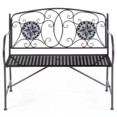 Two Seat Folding Courtyard Bench
