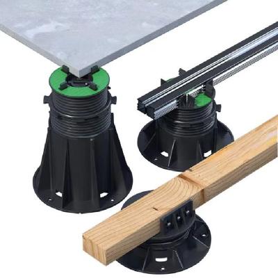 Raised Floor Solution Adjustable Self Leveling Pedestal Plastic Flooring Support System