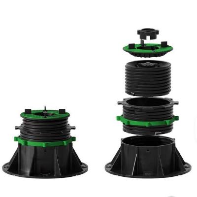 Raised Floor Solution Adjustable Self Leveling Pedestal Plastic Flooring Support System