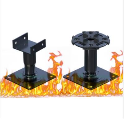 Stainless Steel Material for Outdoor Decking Black Floor Pedestal