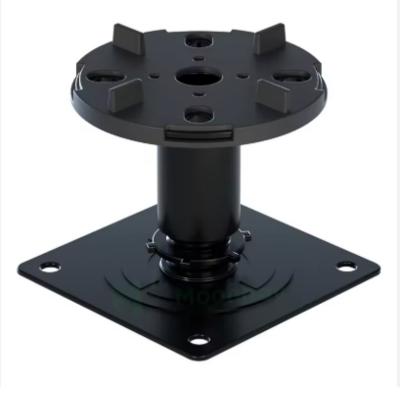 Stainless Steel Material for Outdoor Decking Black Floor Pedestal