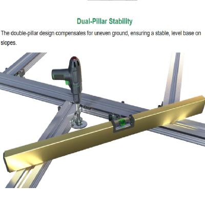 Non-combustible Adjustable Pedestal 10-55mm Stainless Metal
